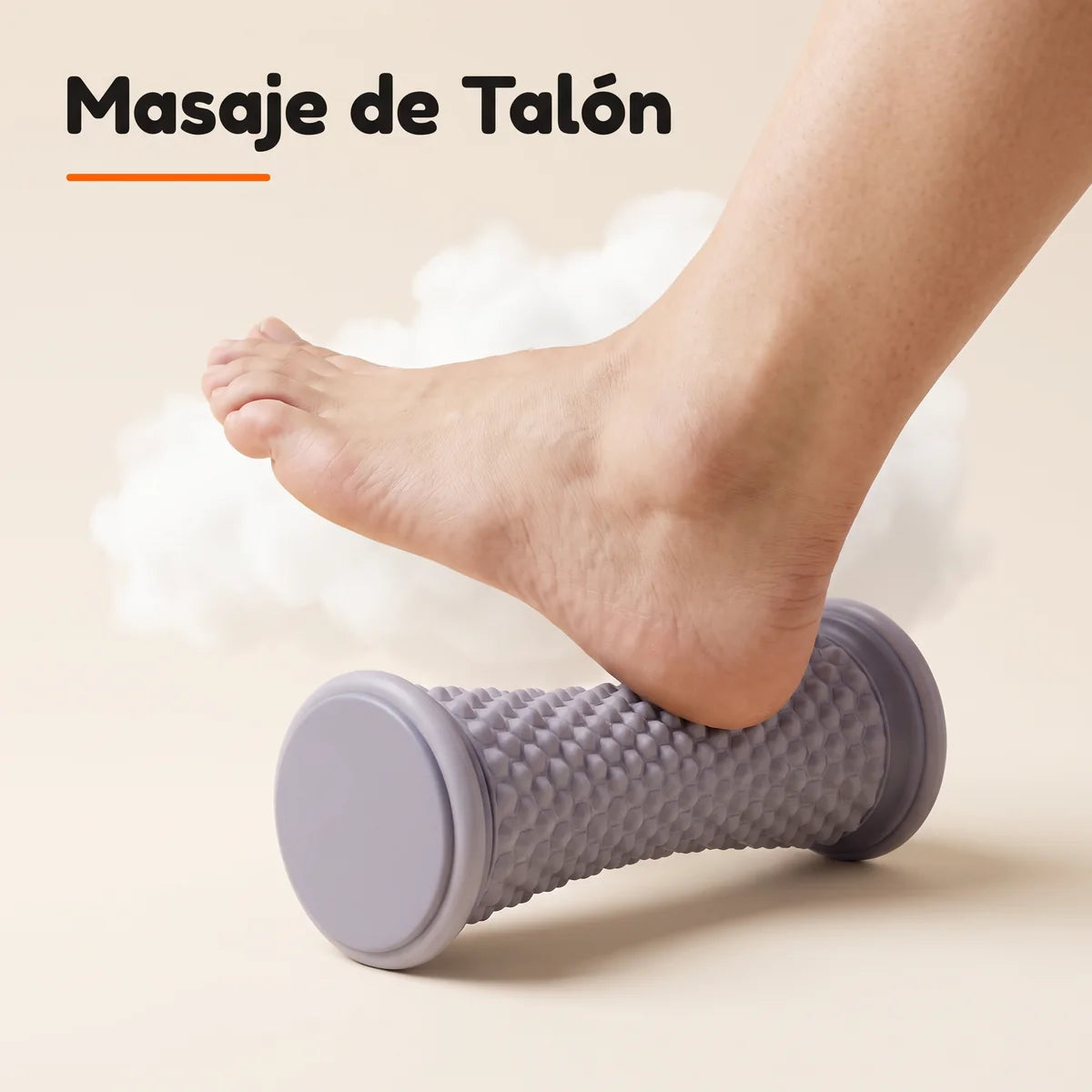 Masaje de talón con el rodillo NubePie